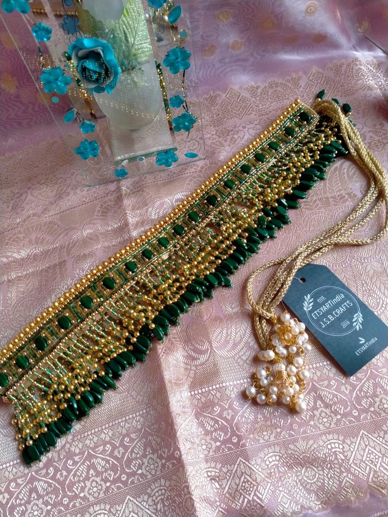 beaded waist belt