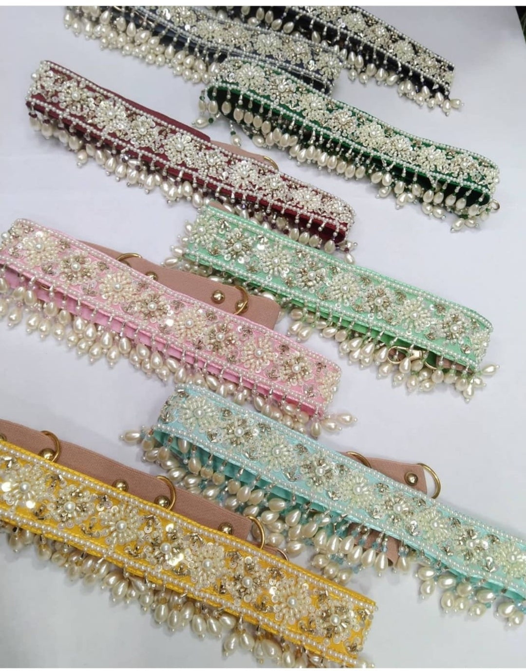 beaded waist belt