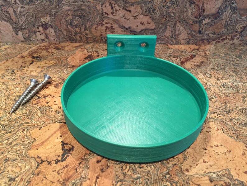 Birdbath / Feeder Fence Or Post Mounted For Bird Table Bath Etsy