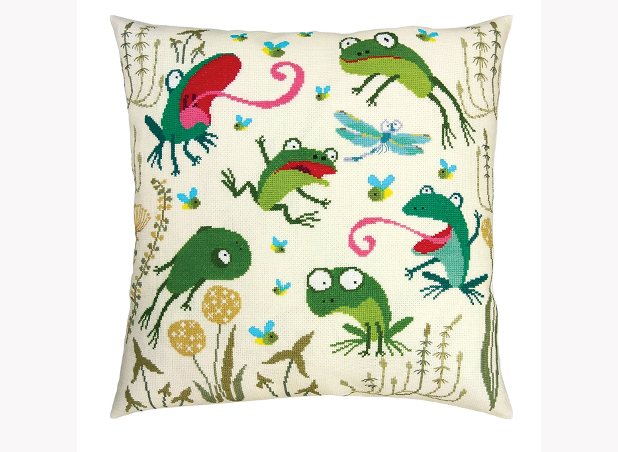 Needlepoint Pillow Kit Hand Embroidery Pillow Cover Kit Modern Etsy