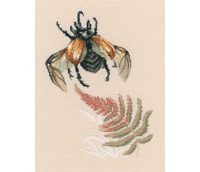 Bug Cross Stitch Kit Counted Cross Stitch Kit Insect Etsy