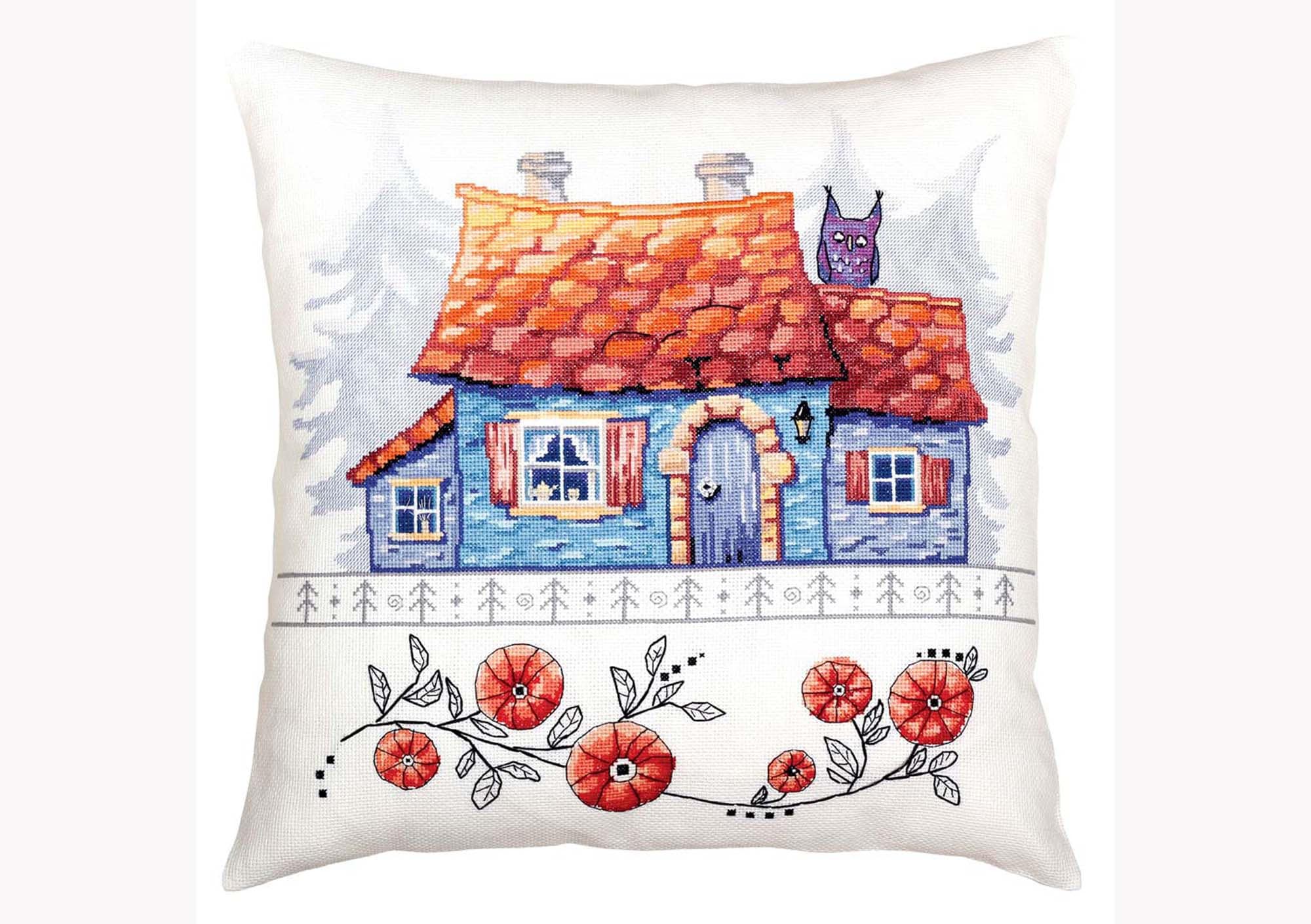 Needlepoint Pillow Kit Hand Embroidery Pillow Cover Kit Modern Etsy