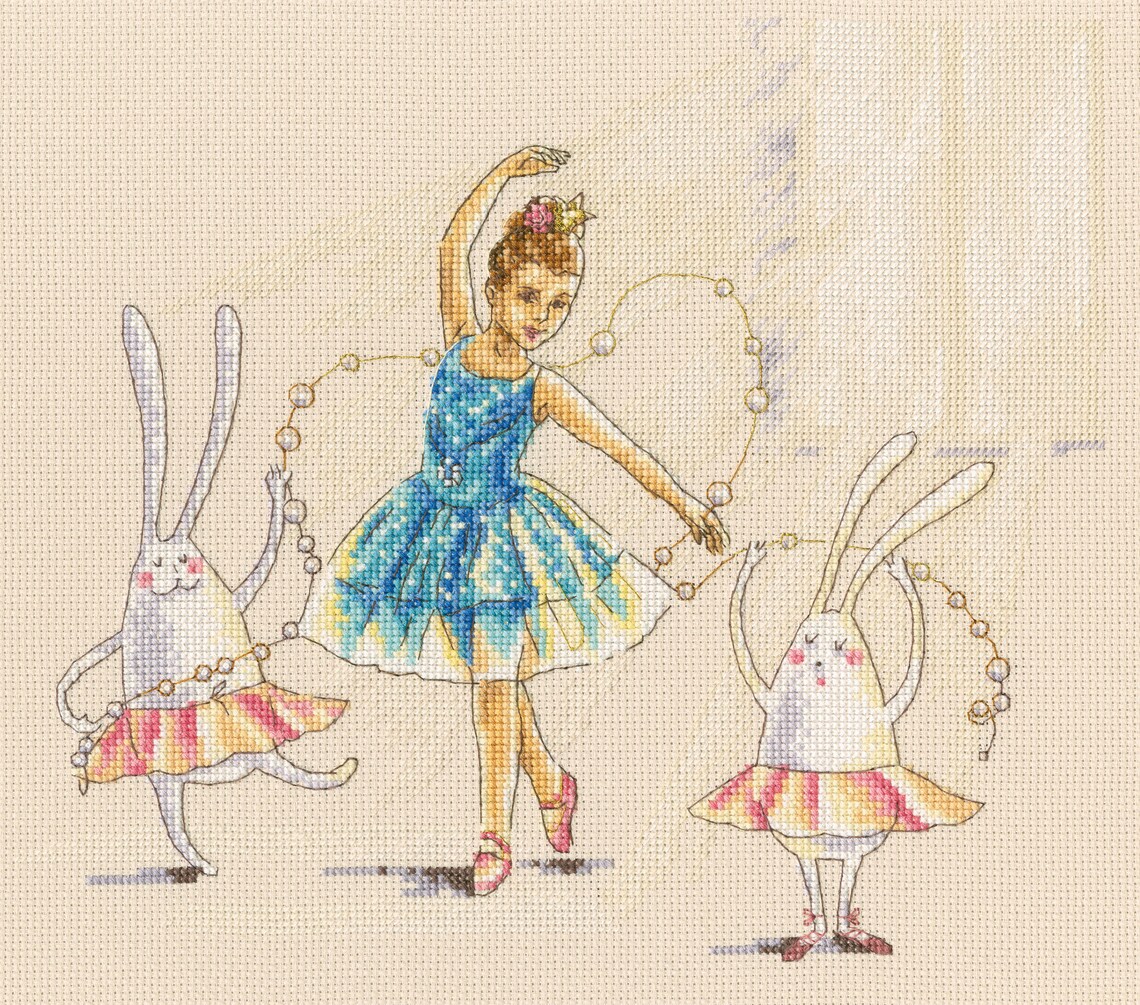 Ballet Cross Stitch Kit Counted Cross Stitch Kit Ballerina Etsy Uloen