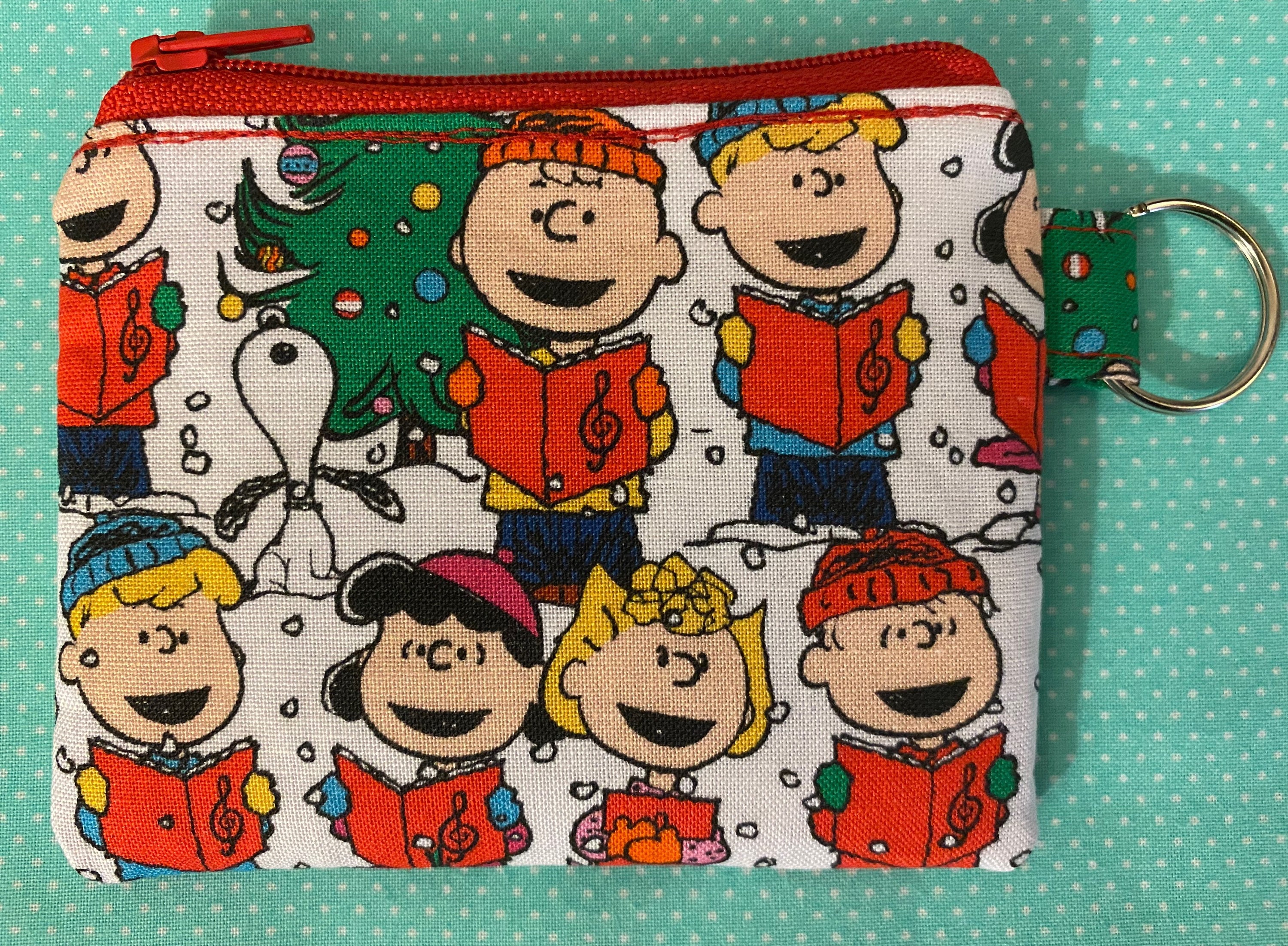 Coin Purse Peanuts Charlie Brown Snoopy Christmas Great Gift Etsy