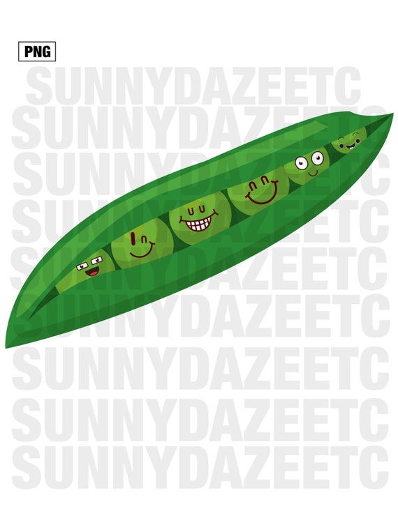Peas in A Pod Smilies PNG Digital File Etsy