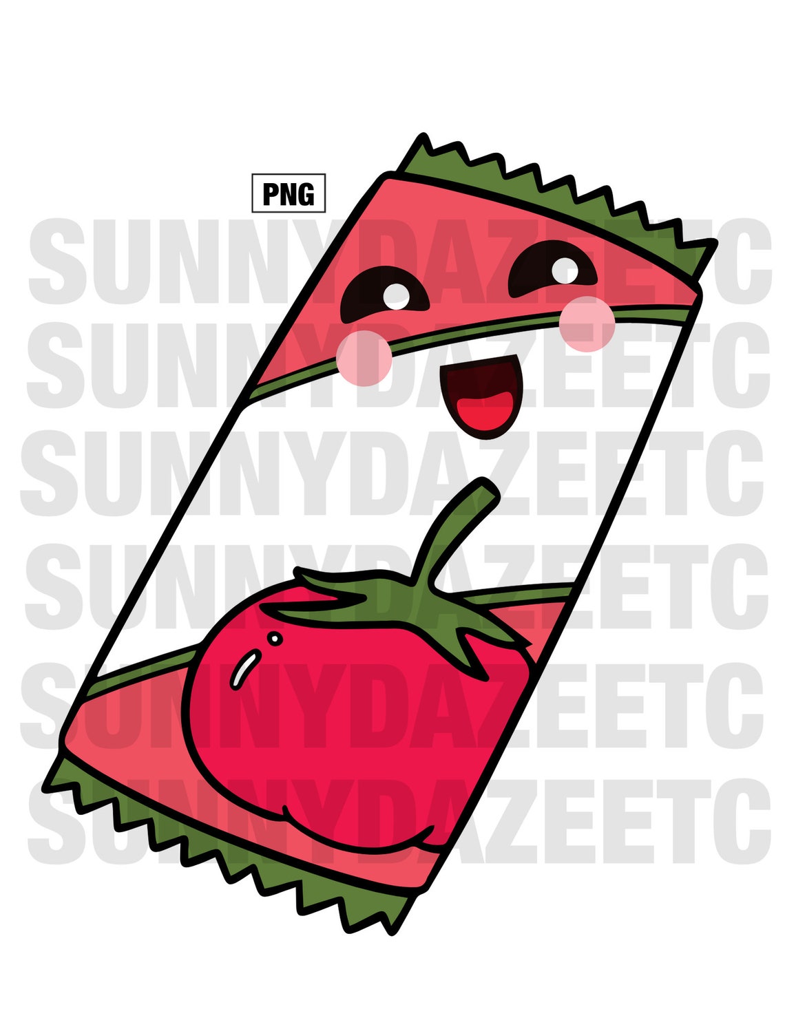 Kawaii Ketchup Packet PNG Archivo digital Etsy México