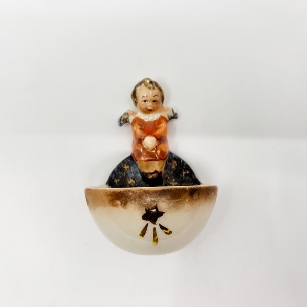 HUMMEL Weihwasserkessel / Weihwasserkessel kleiner Engel / sammelwürdiges Porzellan / Porzellanfigurine, Vintage Figur HW 53