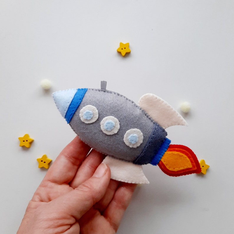 Space Rocket Plush Rocket Felt Rocket Pdf Pattern Learn Space Rocket ...