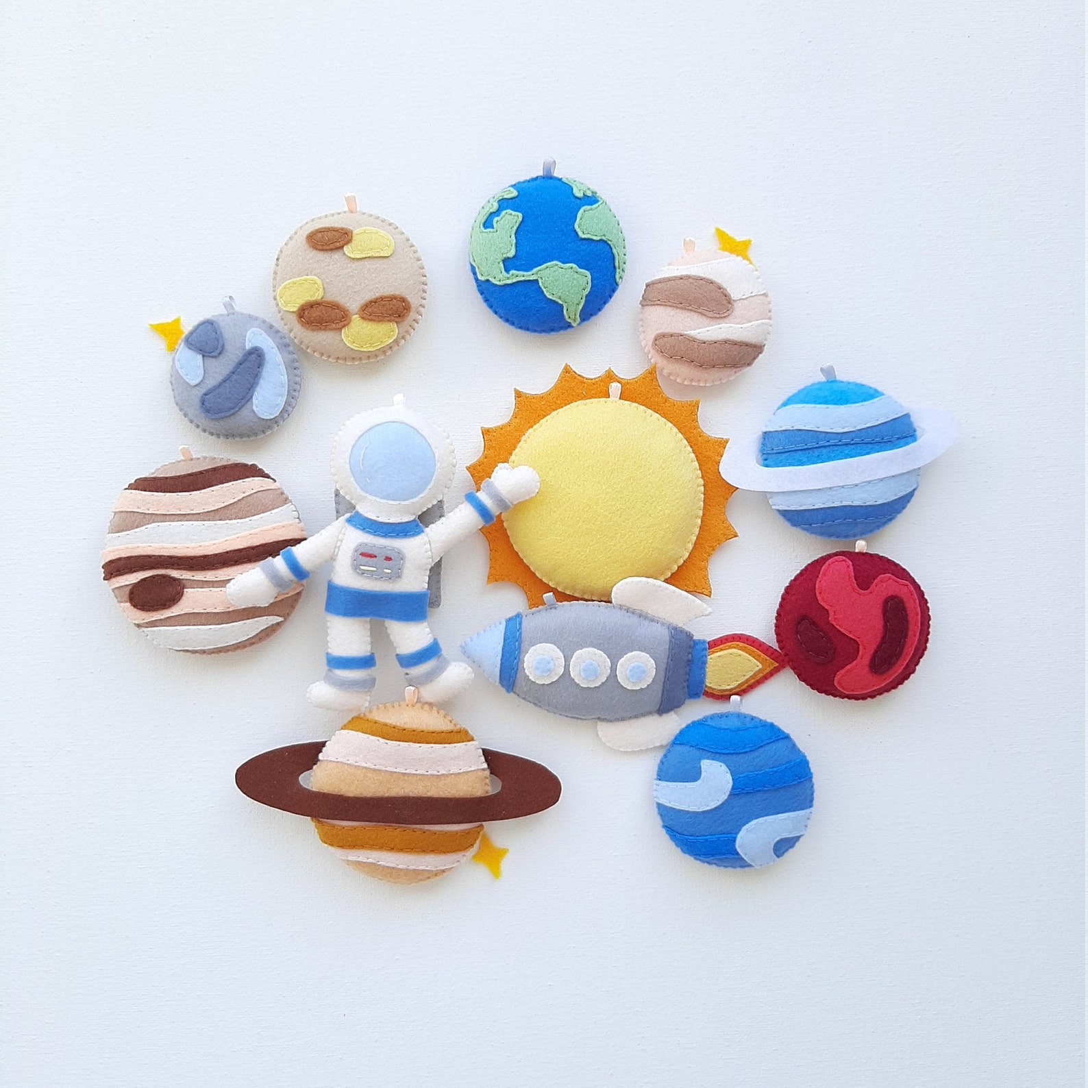 Felt Astronaut Rocket Pattern Pdf Space Ornaments Astronaut Rocket ...