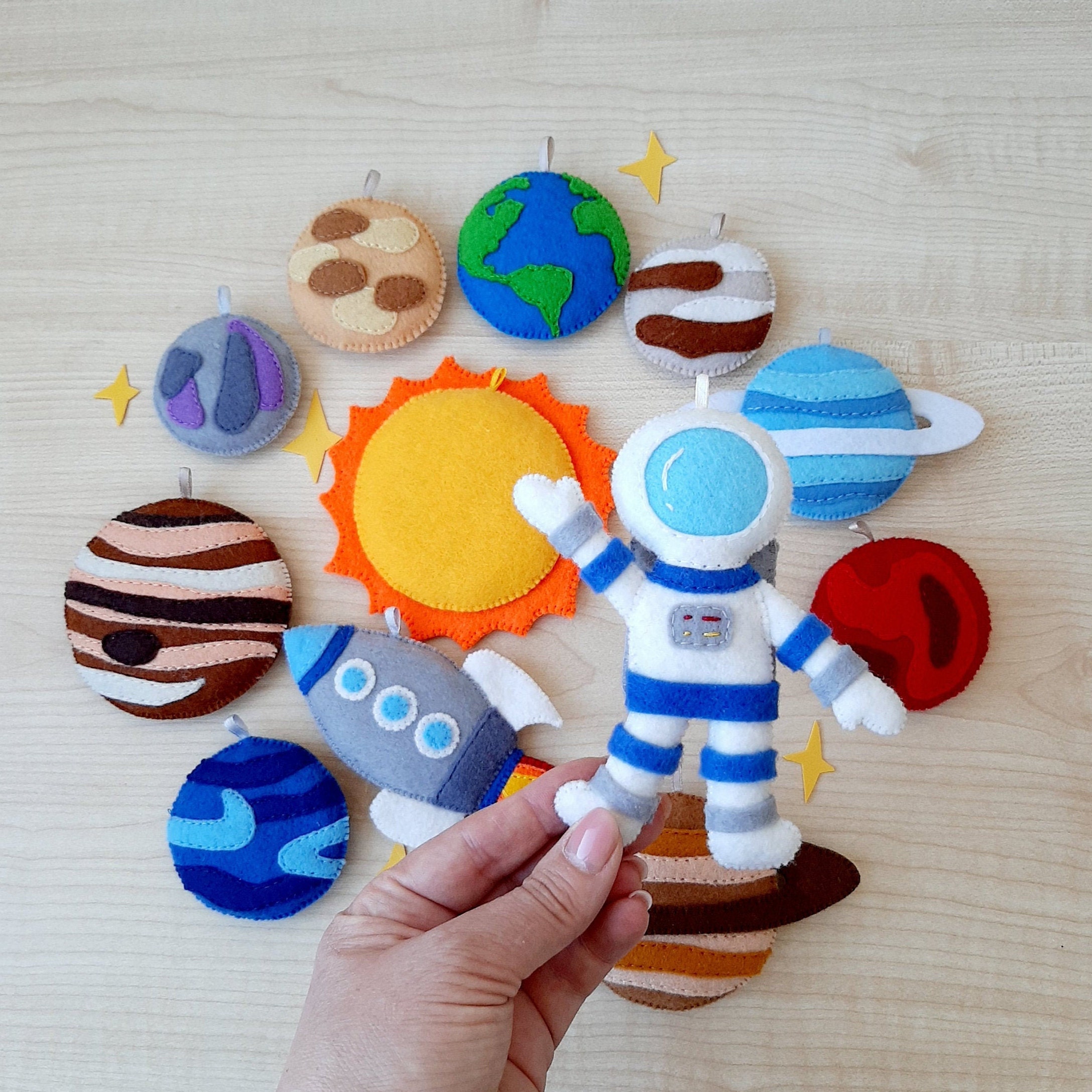 Space baby toys Outer space party Learn for Etsy