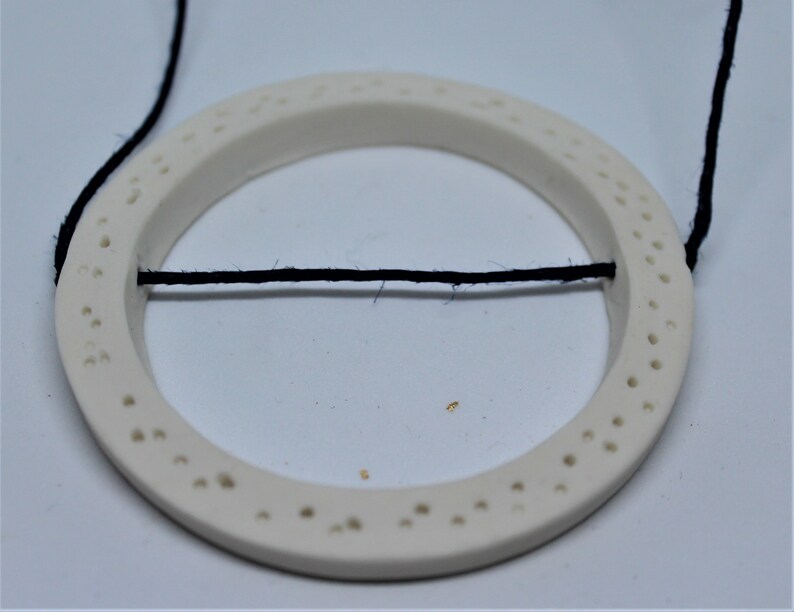 white porcelain pendant