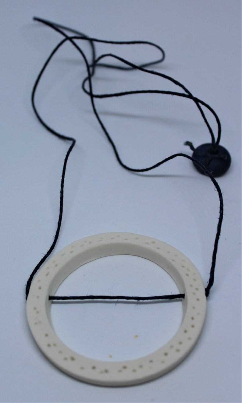 white porcelain pendant
