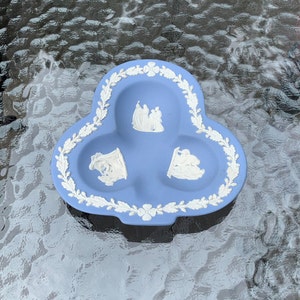 Vintage Wedgwood Blue Jasperware Club Tray - Excellent Condition