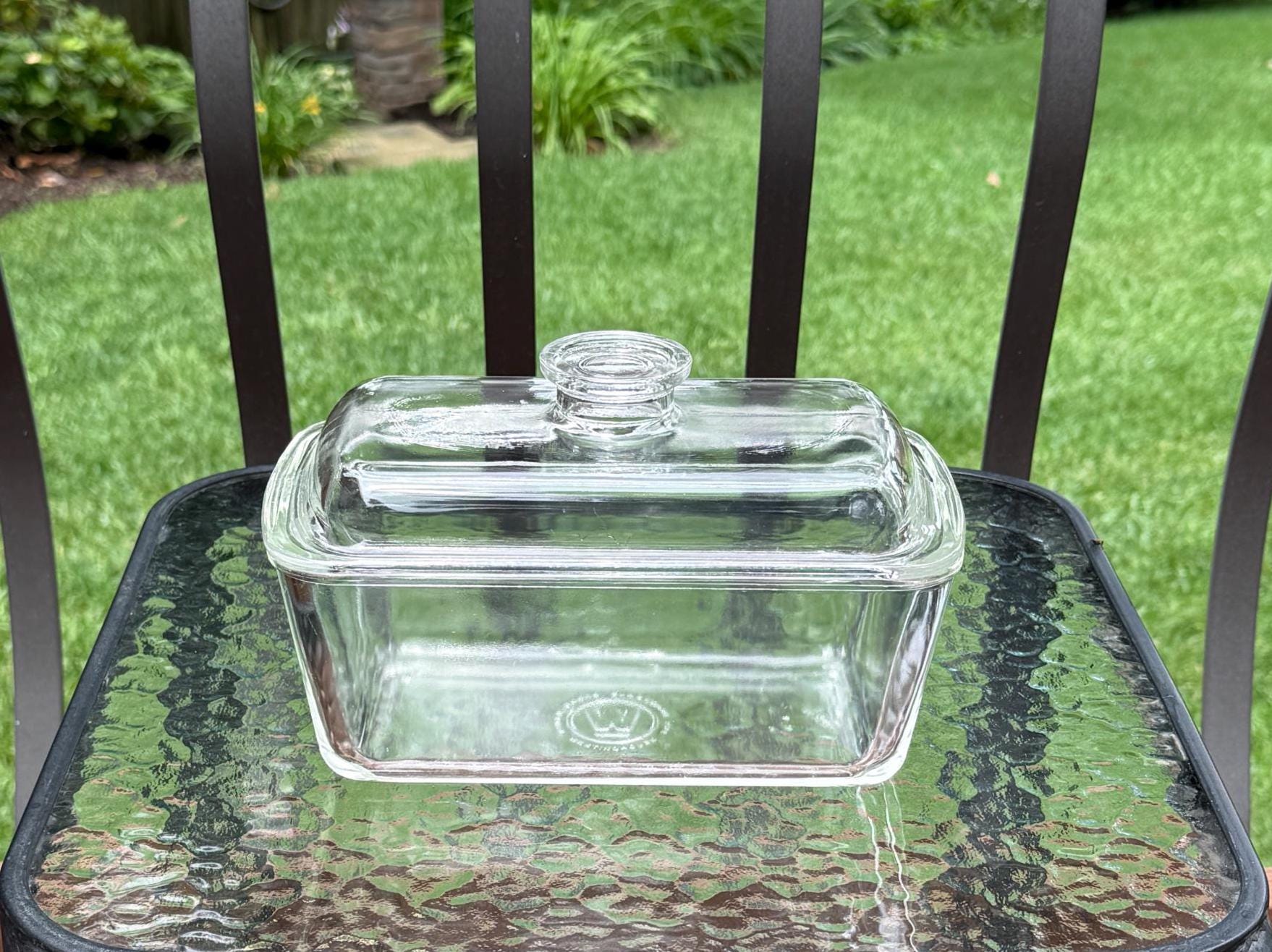 Westinghouse Glass Loaf Dish & Lid - Etsy