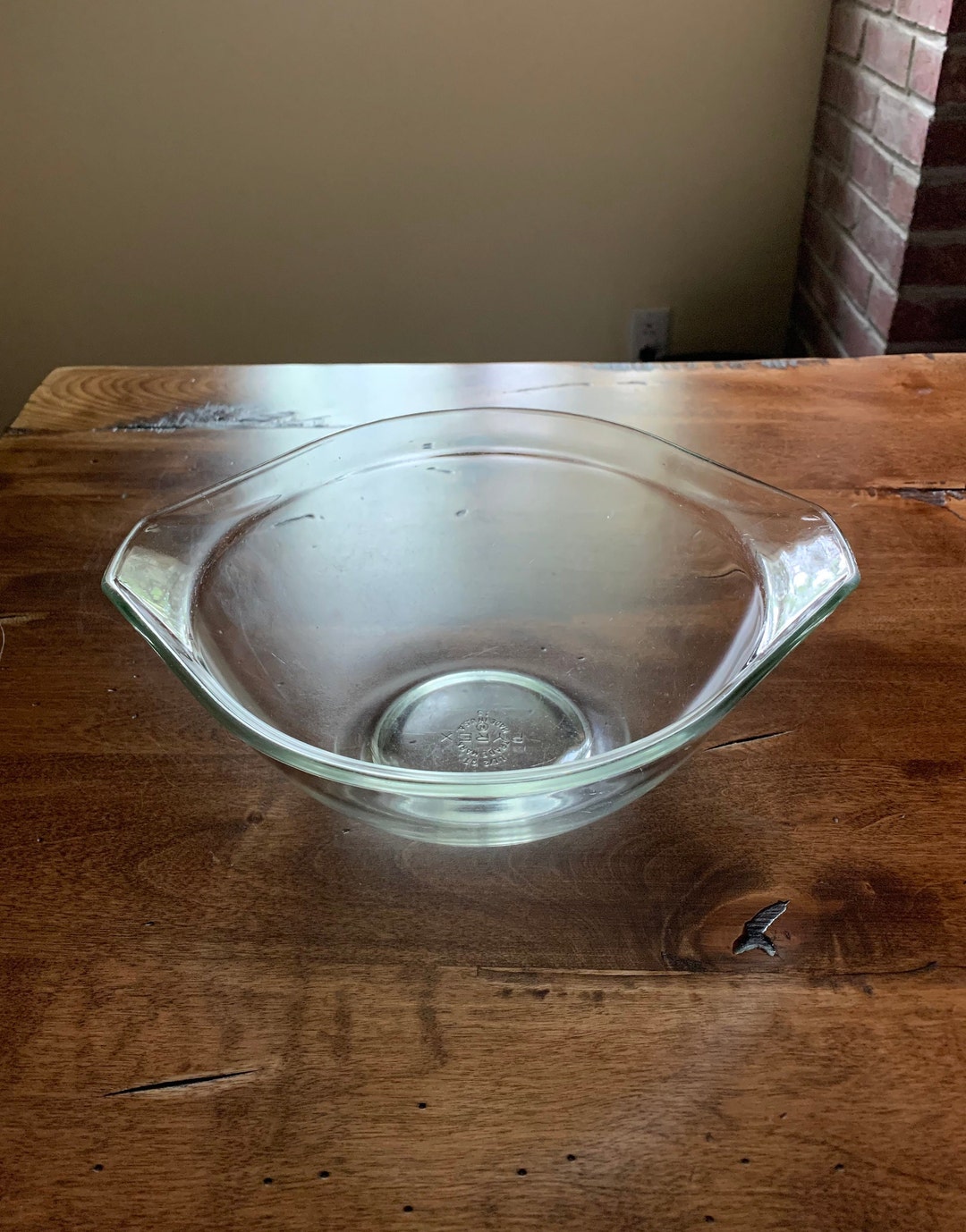 Pyrex Unique Designed Clear Glass Cinderella Mixing Bowl - #122 - 1 1/2 ...