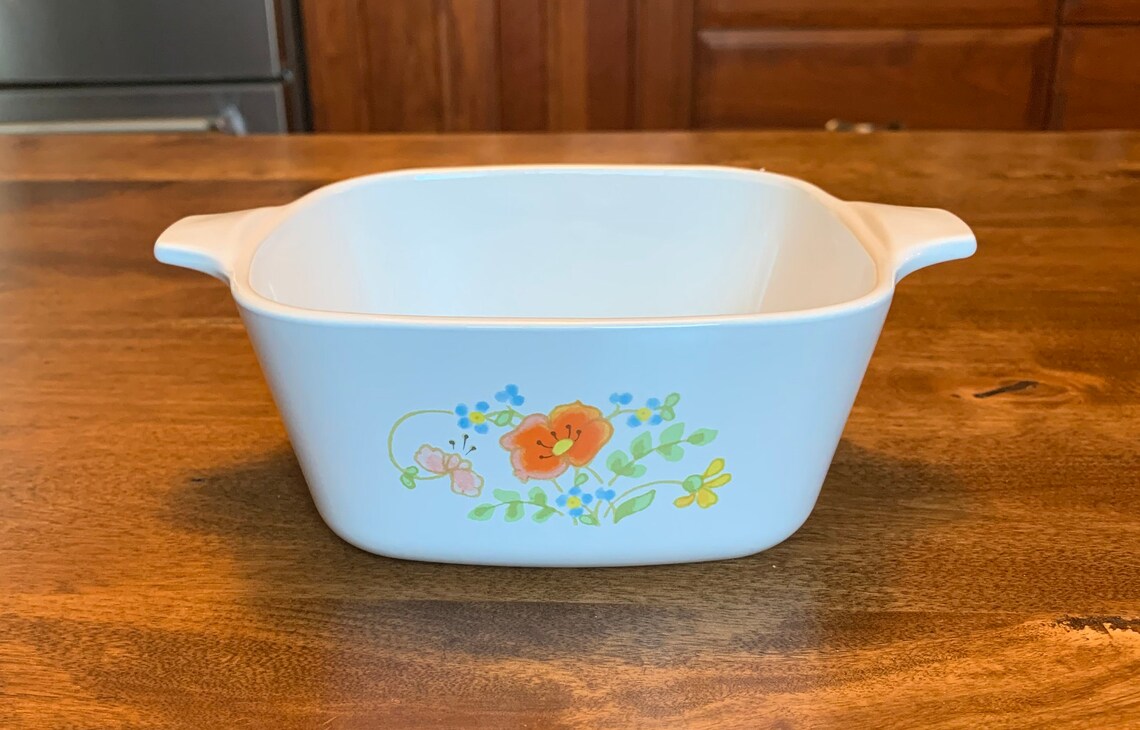 Corning Ware Vintage Wildflower Pattern P43B 700ml Etsy