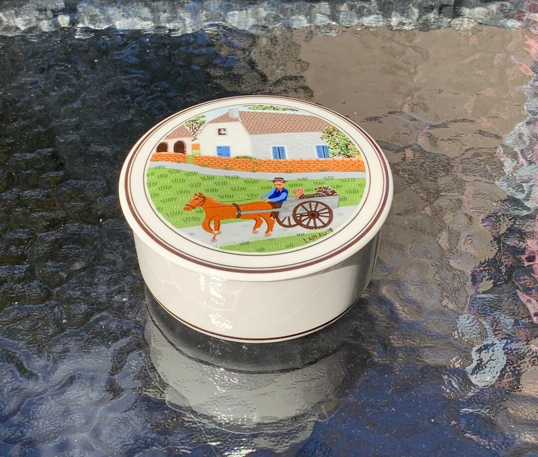 Villeroy & Boch Design Naif 3 3/4 Inch Porcelain Round Trinket Box ...
