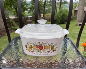 Corning Ware 3l Pyrex Casserole Dish Pyrex Corningware Pastel Bouquet Corningware Vintage 'Pastel Bouquet' 3L  Casserole Dish With Pyrex