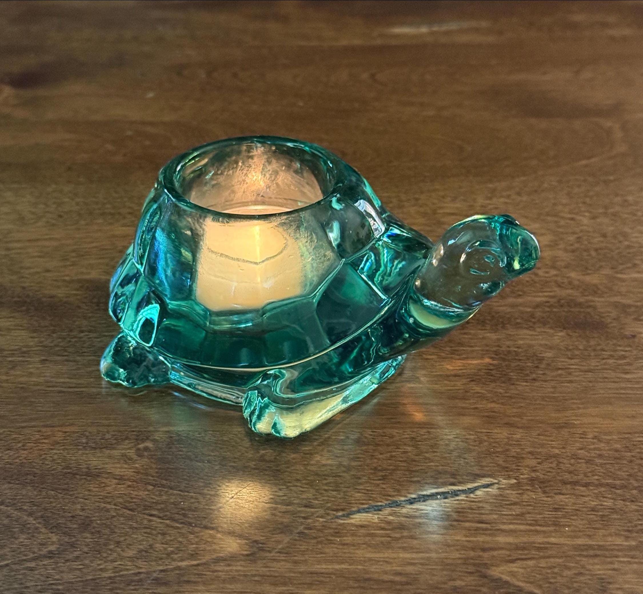 Vintage Glass Turtle - Etsy