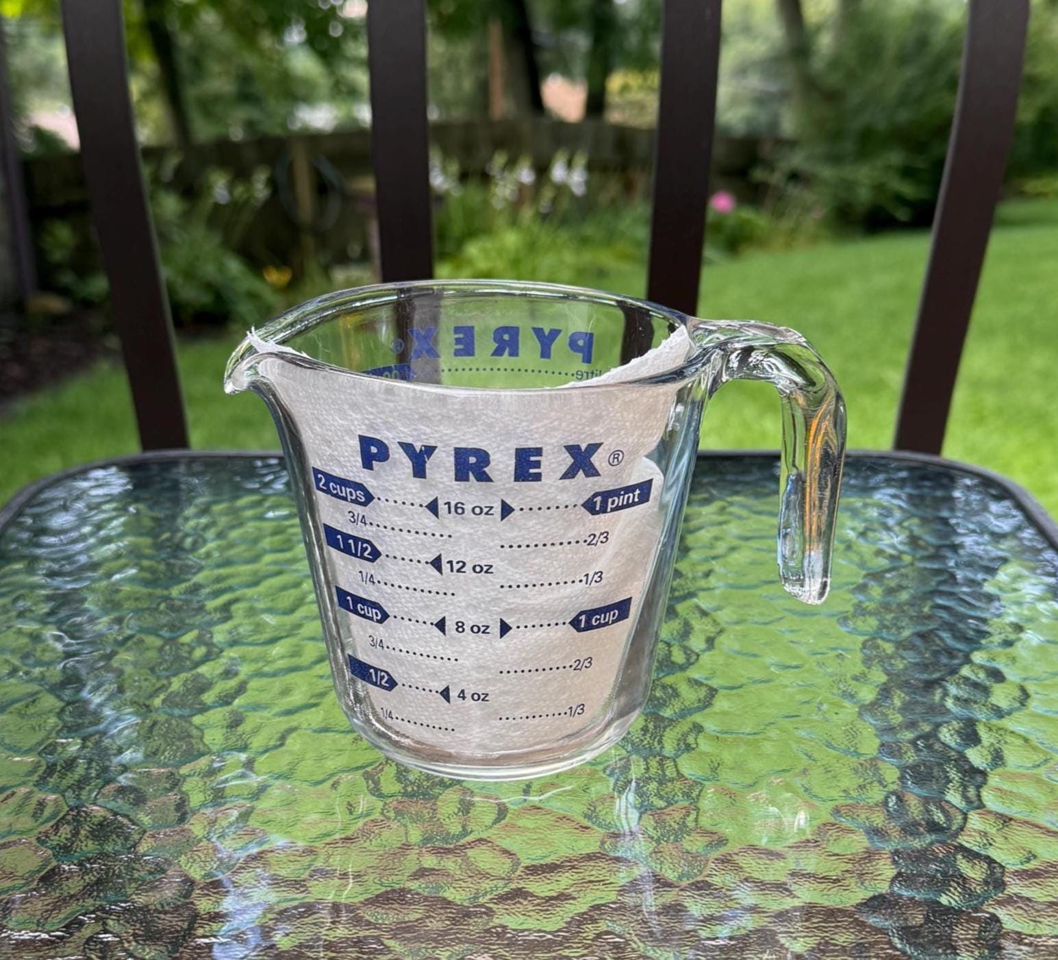 Pyrex 2 Cup Measure Glass Blue - Etsy