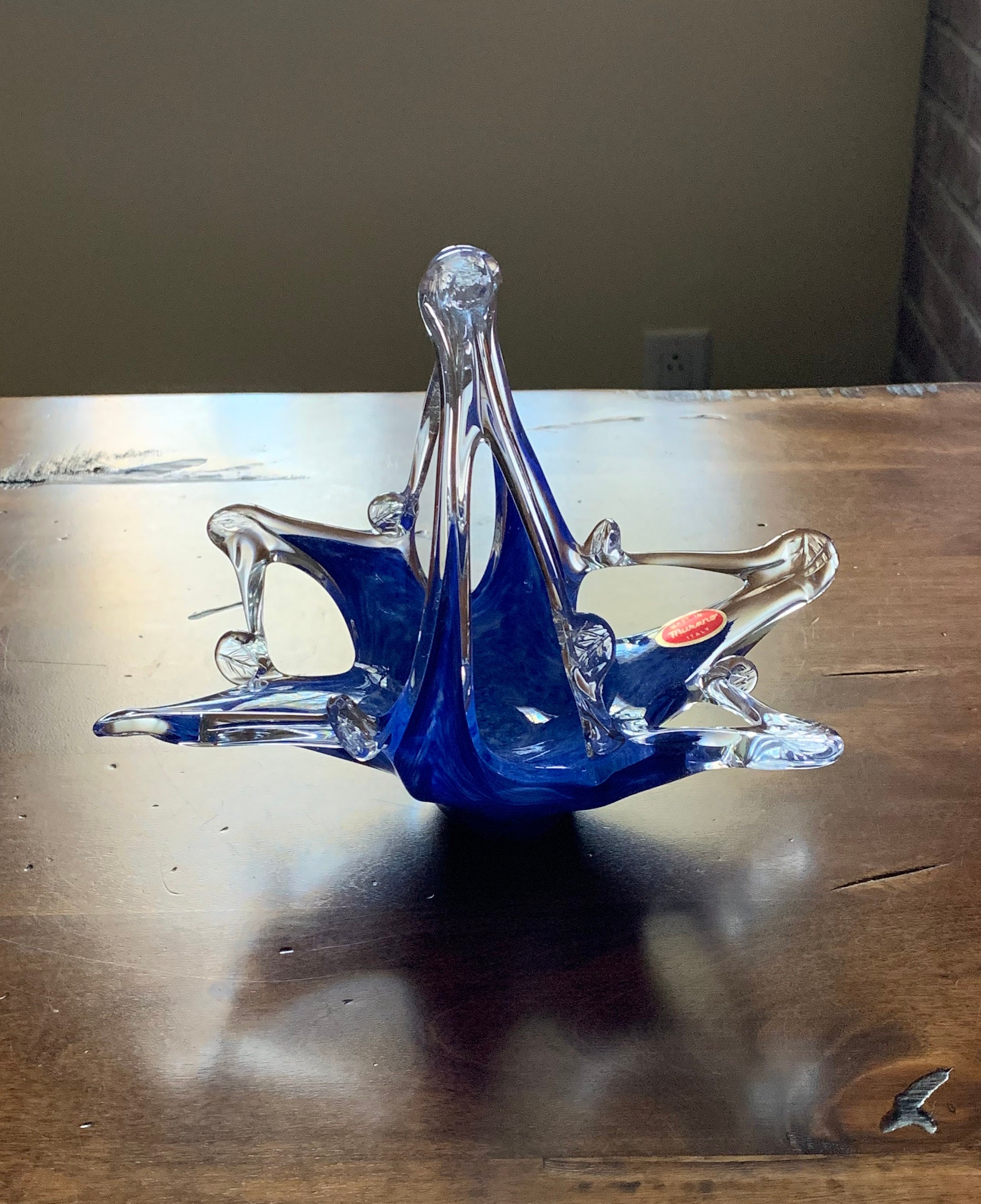 Murano Glass Basket - Etsy
