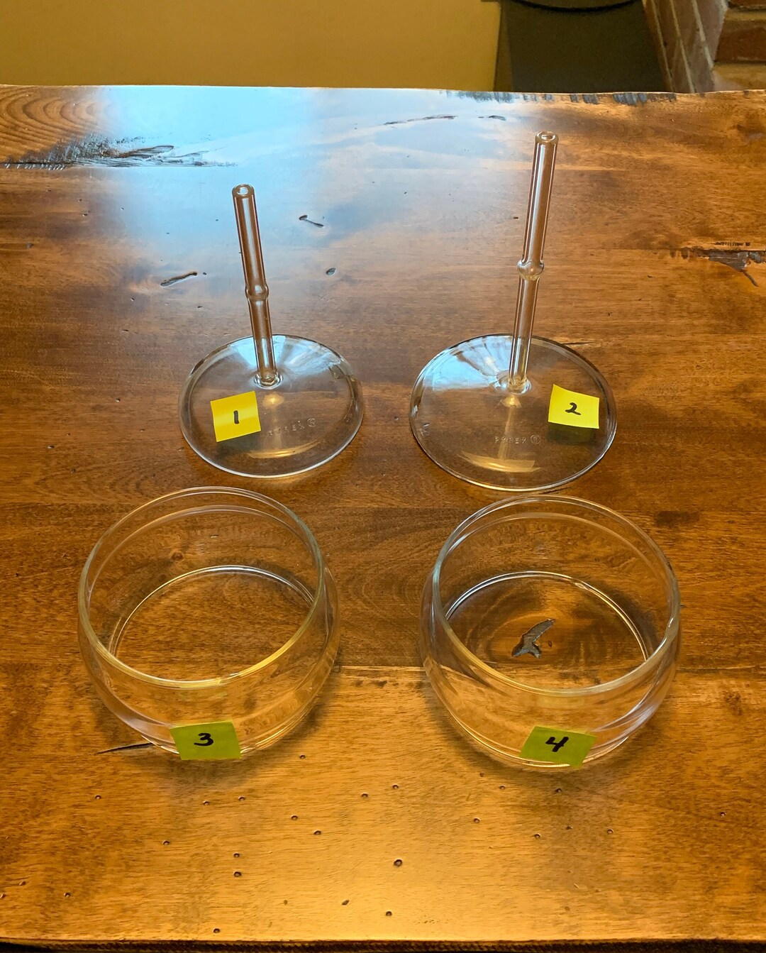 Pyrex Flameware Coffee Pot Replacement Parts One 6 Cup Stem One 9 Cup