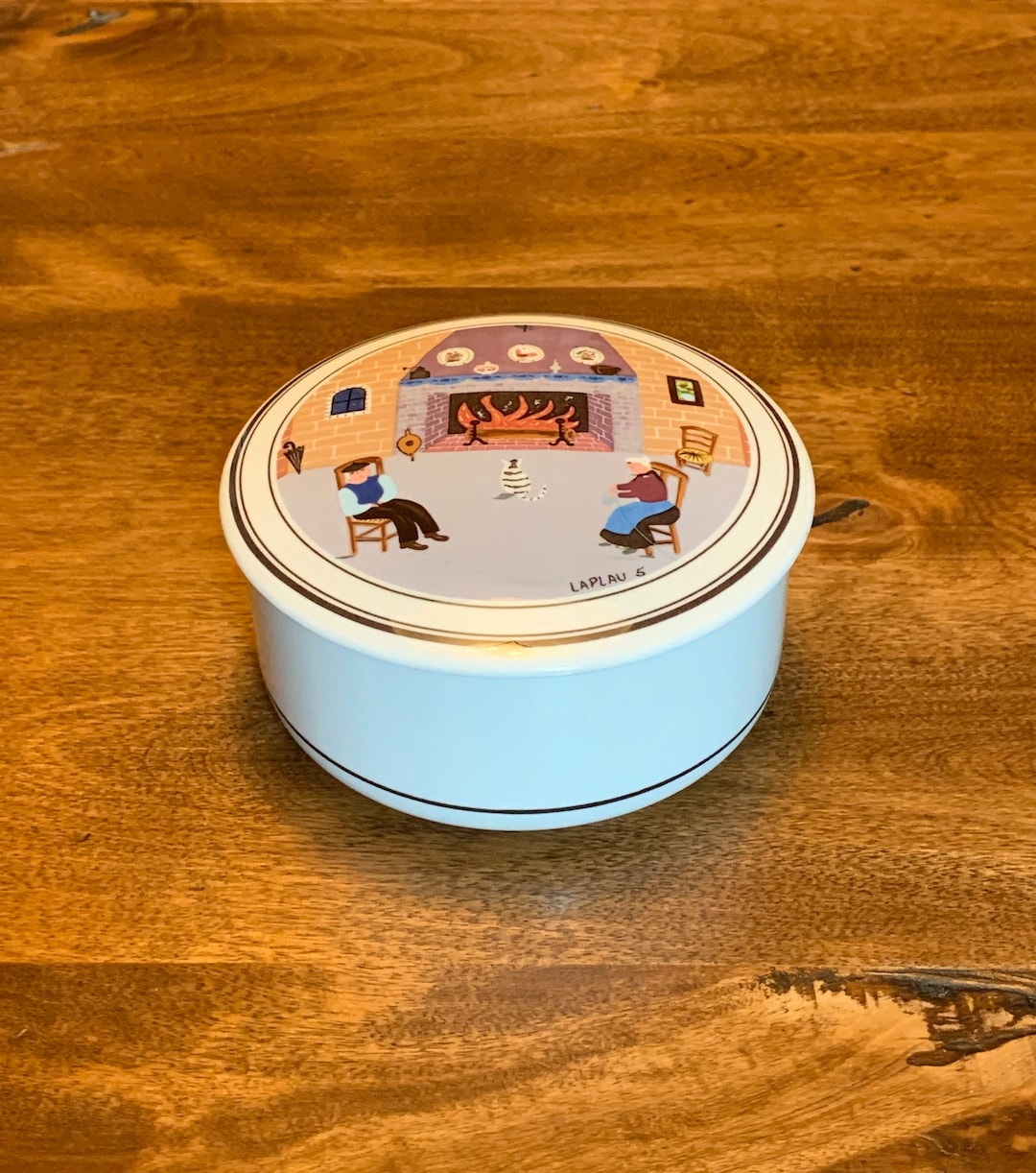 Villeroy & Boch Design Naif 3 3/4 Inch Porcelain Round Trinket Box ...