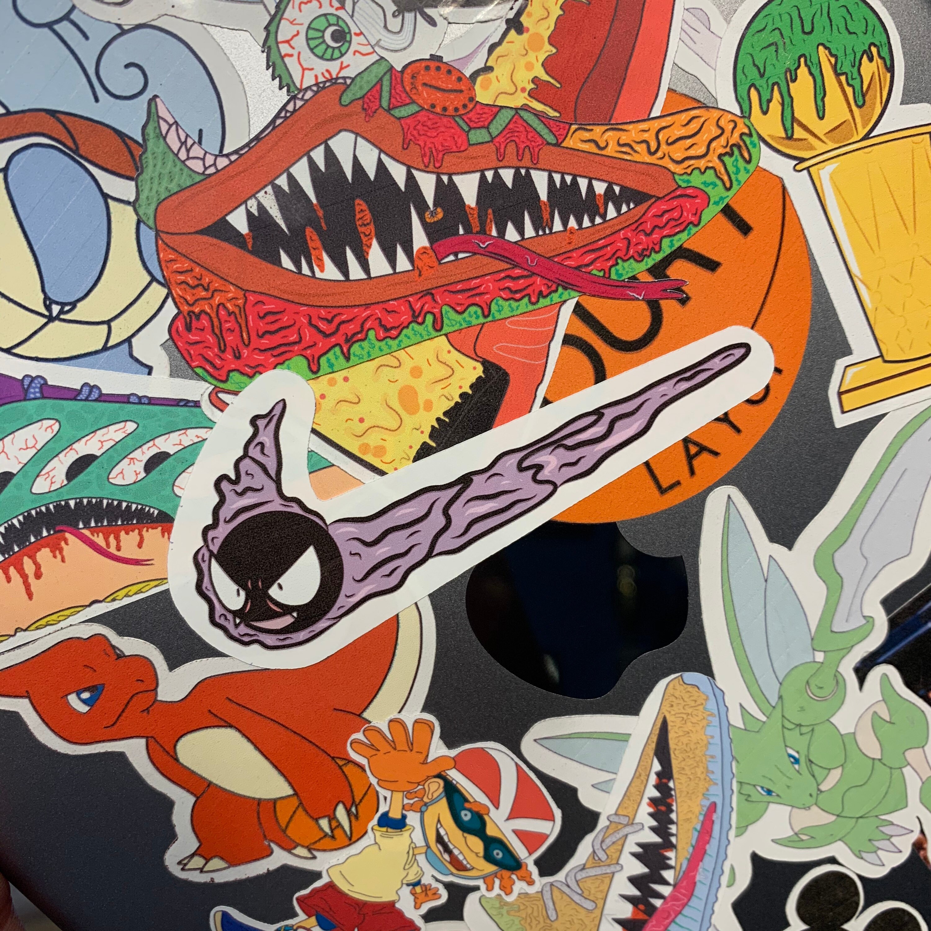 Ghastly nike check sticker pokemon nike swoosh ghost sticker  etsy