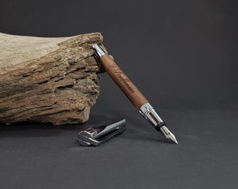 Fountain pen Senator® in walnut • Wood • Engraved / Personalized