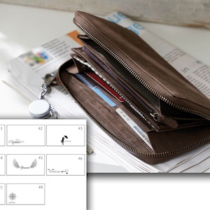 Echt Leder Geldbörse mit personalisierter Gravur