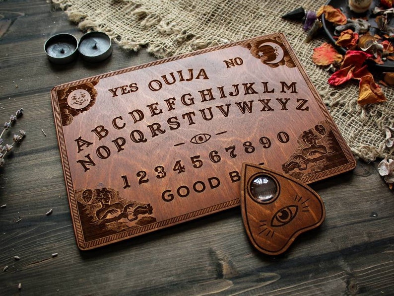Ouija board classic spirit board Ouija planchette wooden | Etsy