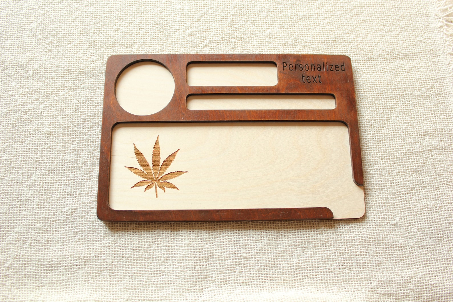 Rolling tray set for men Custom rolling tray Wooden Etsy