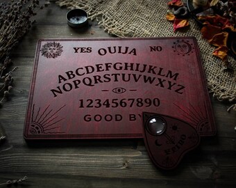 Ouija board , spirit board , wooden ouija board