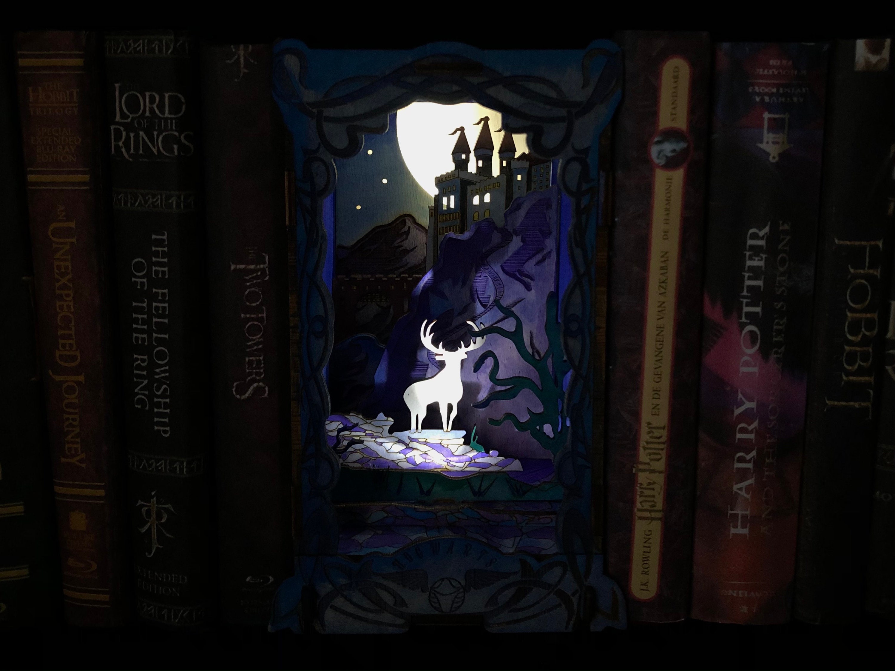 Book nook shelf insert Book nook kit DIY Book ends Book nook Etsy