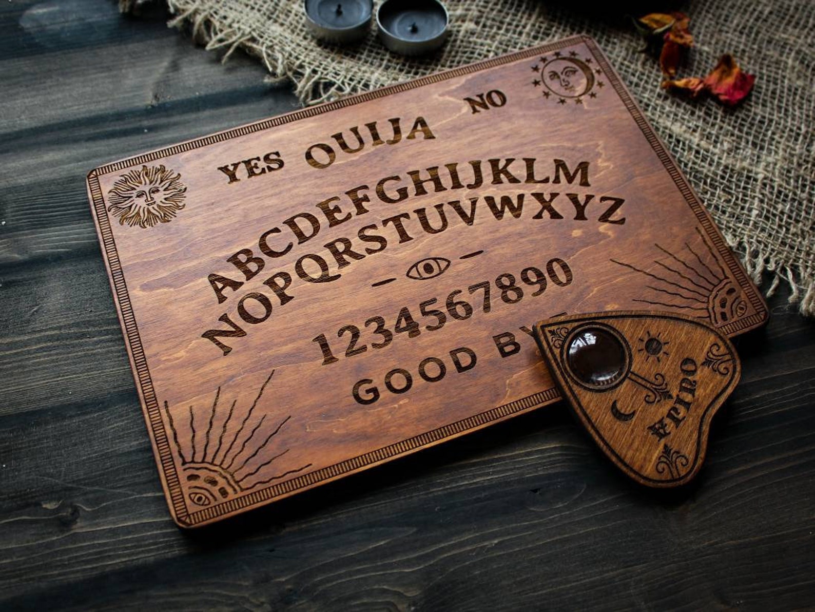 Ouija Board Spirit Board Wooden Ouija Board Etsy