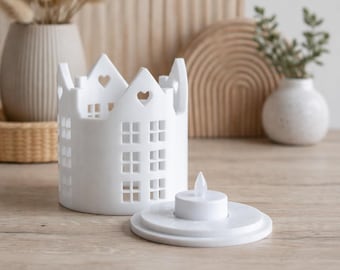 Christmas Houses Tealight Holders STL