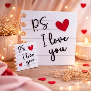 File di stampa 3D P.S. Ti amo, ti amo, regalo di nozze