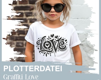 Archivo de trazador Graffity Love SVG DXF JPg PNG