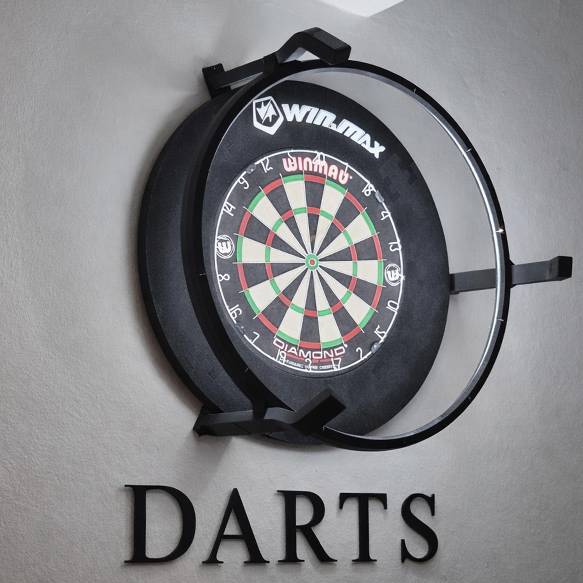 CyeeLife Dartleuchte für Stahl-Dartscheibe,Schwarz dartboard Licht 360
