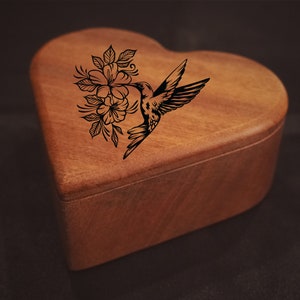 Hummingbird lover jewelry box /Bedside jewelry box / special gift / Hummingbird trinket box/