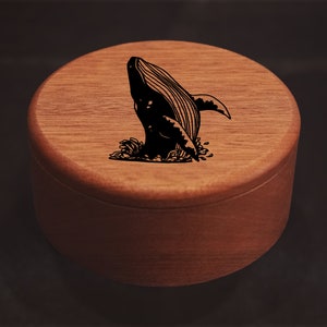 Humpback whale trinket box / Sealife gift box / Whale lover jewelry box