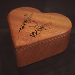Hummingbird  trinket box /Bedside jewelry box / Special gift for the Holidays