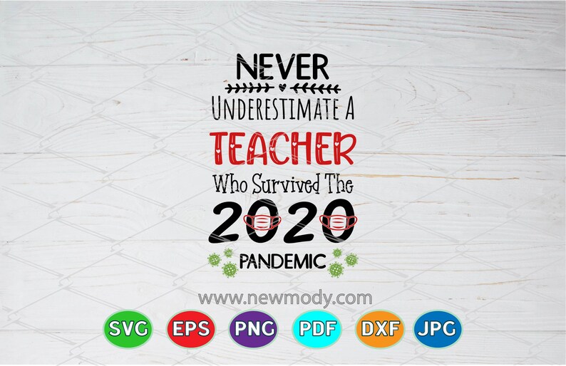 Download Never Underestimate A Teacher Who Survived SVG Never | Etsy