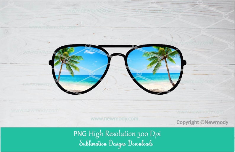 Summer Sunglasses Bundle PNG Sublimation Beach Palm Tree - Etsy
