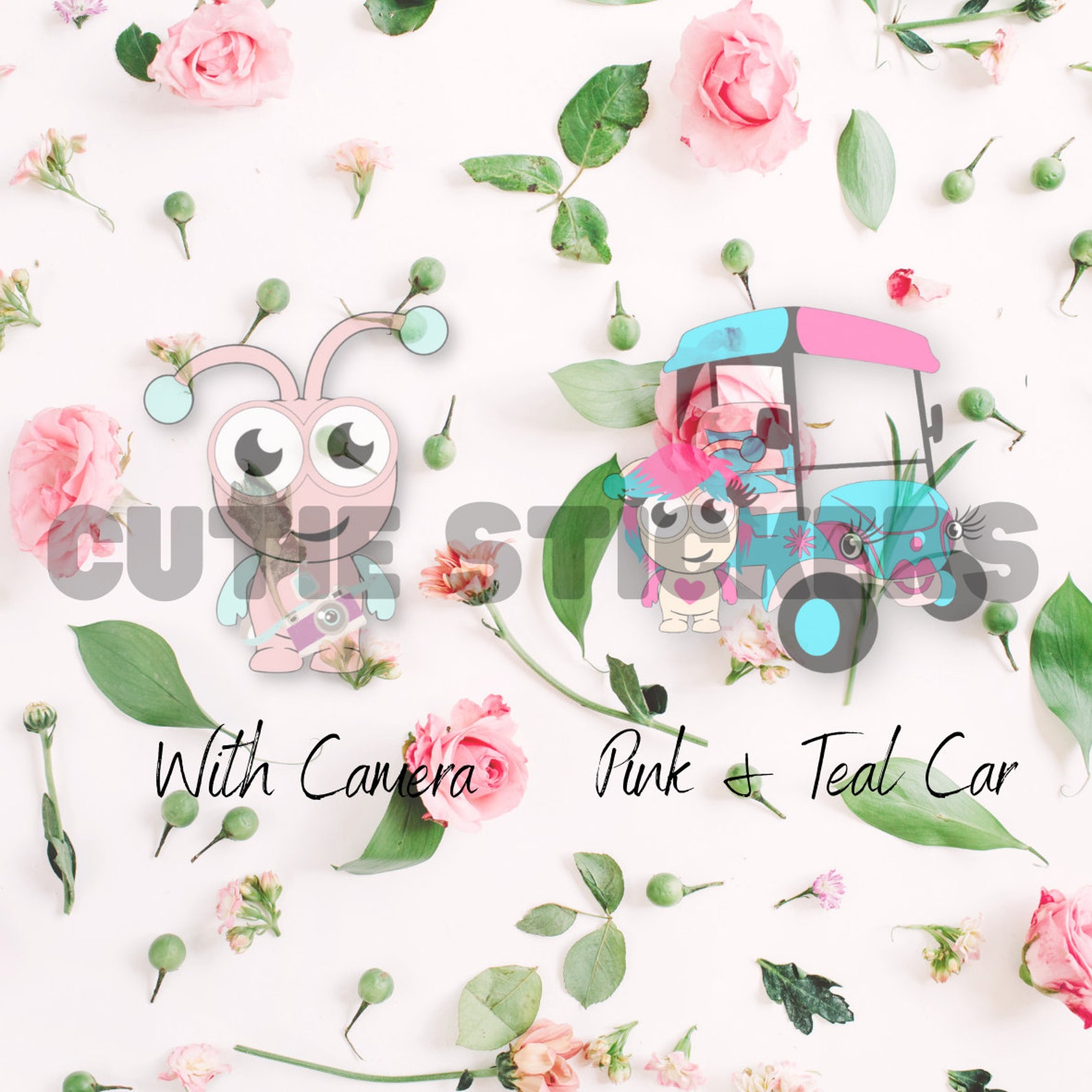 Baby Cutie Stickers Assortment Cricut Cutie Inspired Cricut Etsy