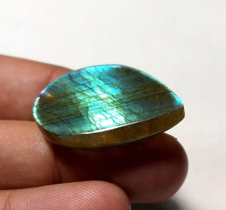 100 /% Natural Amazing AAA+ 36.50 Ct Great Color Purple Flashy Labradorite Cabochon Pear Shape 30x22x7 mm Labradorite Pendant Size.CB-278