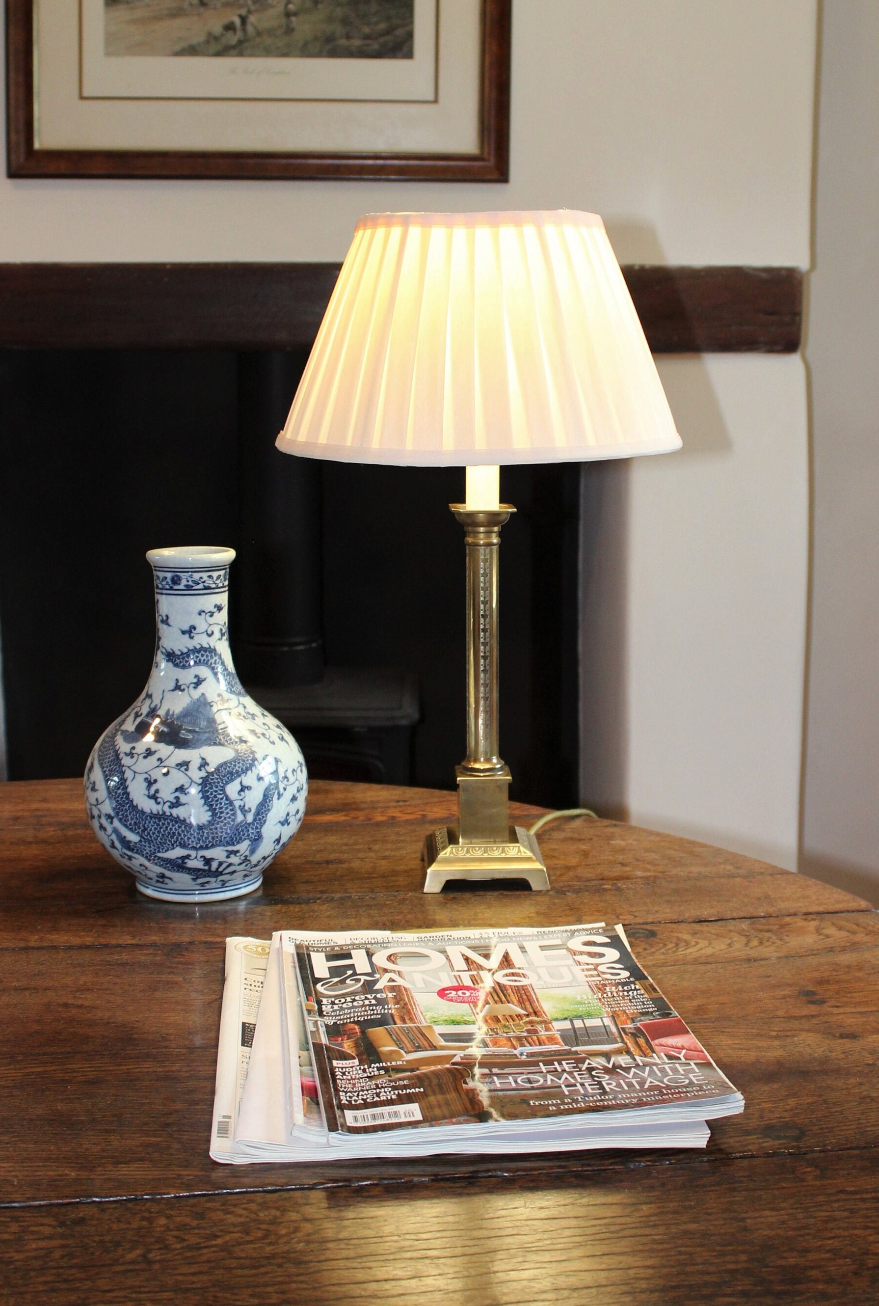 Laura ashley corinthian column table lamp discount