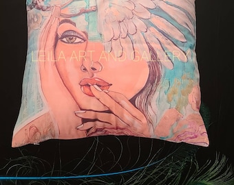 Decorative pillow cover.  Pillow case.