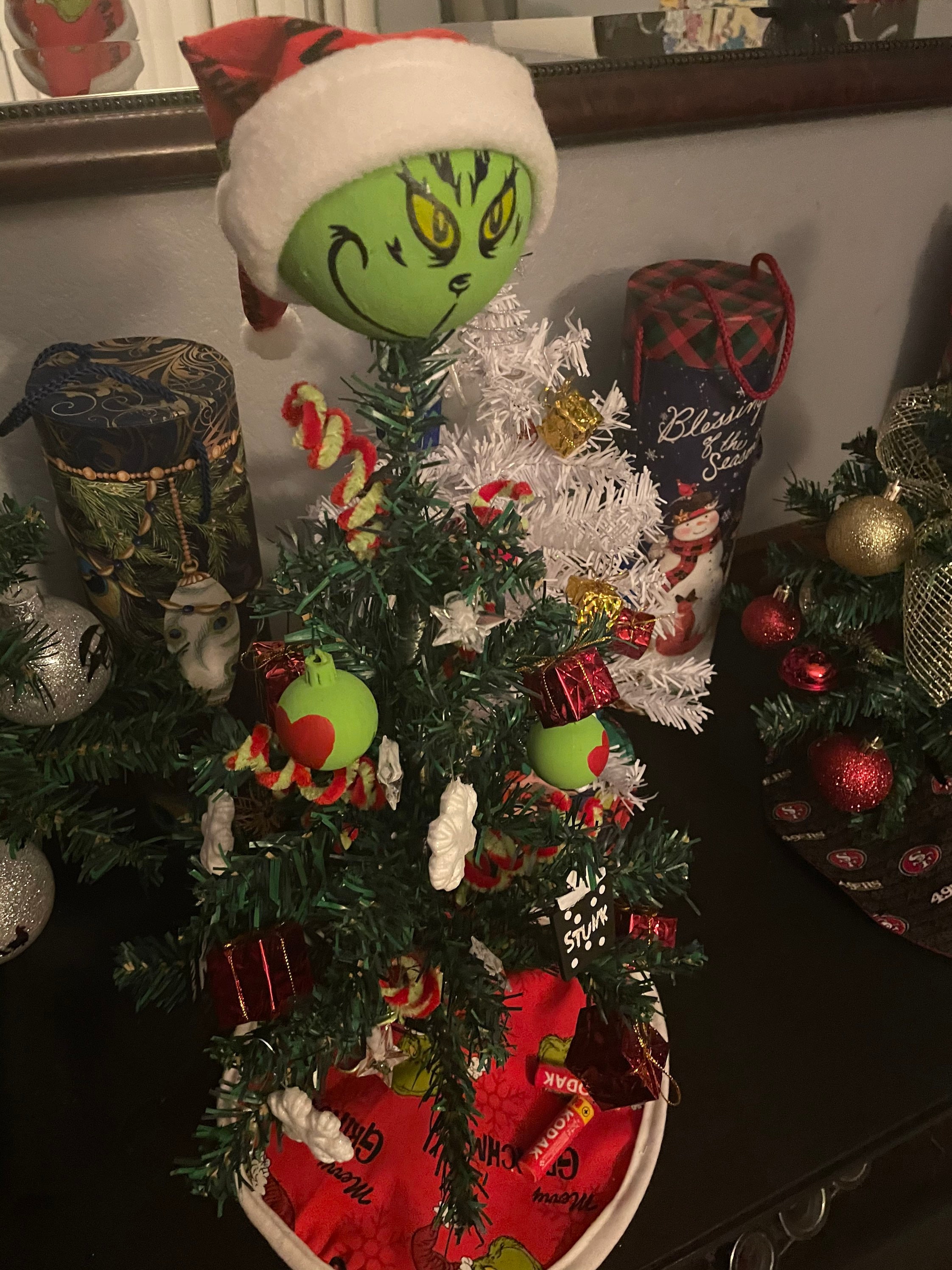 Tabletop Grinch Tree at Inez Cano blog