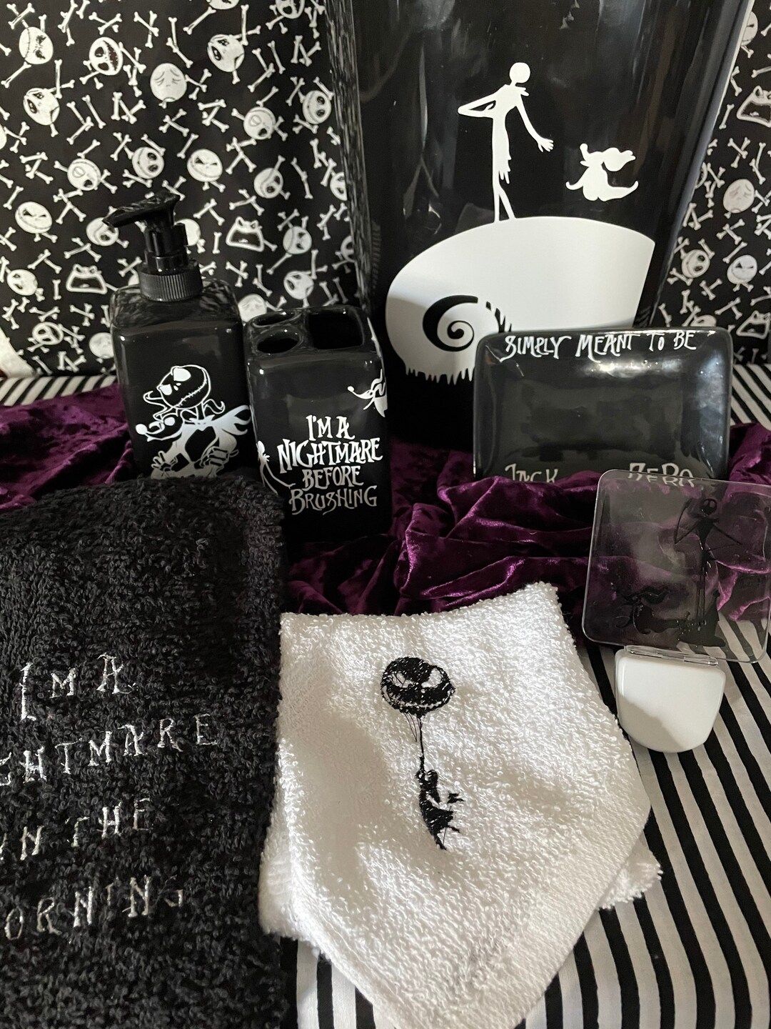 Nightmare Before Christmas Bathroom Accesories Etsy